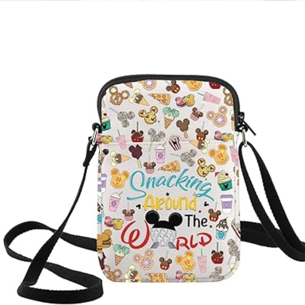 Magical Vacation Snacking Around The World Crossbodyโ Purse Bag
